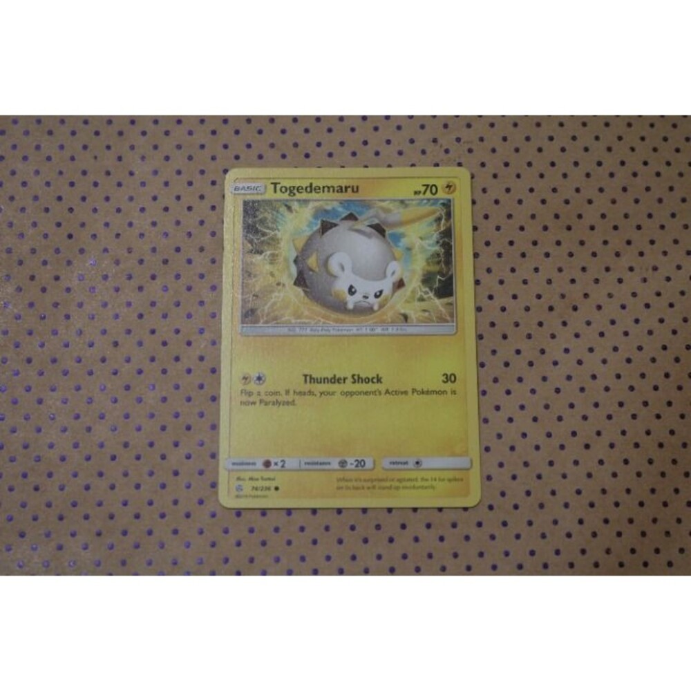 Togedemaru 74/236 Pokemon Card (2019)